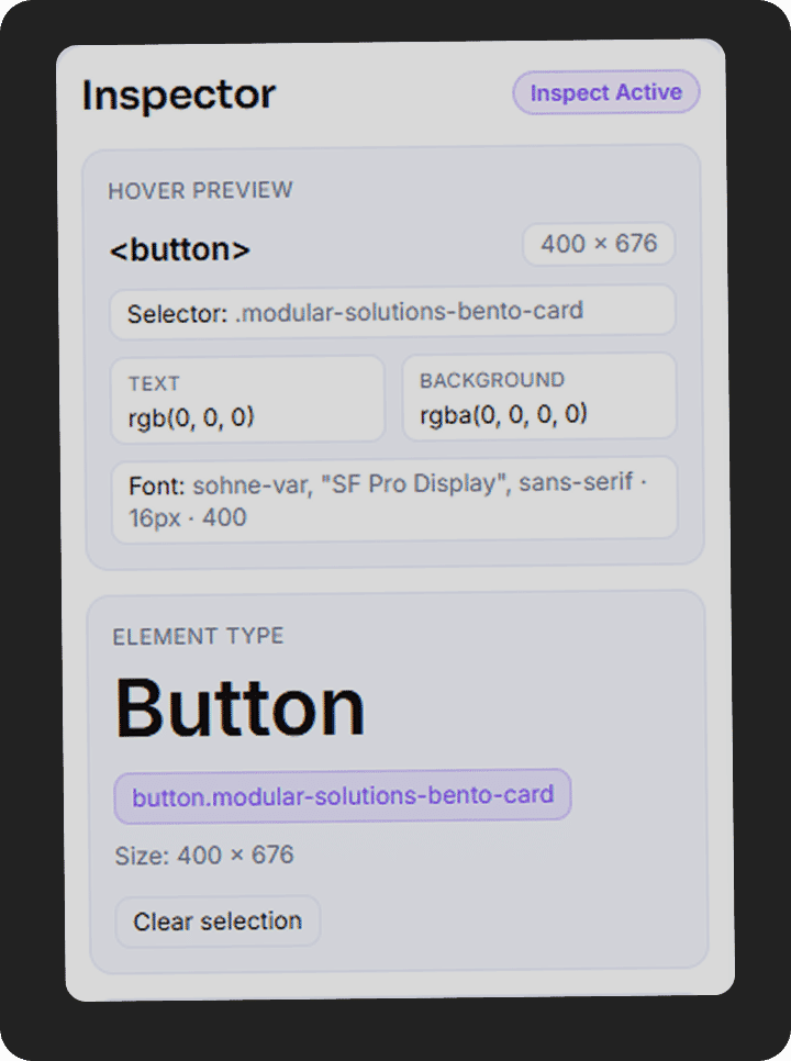 Live Inspect Mode